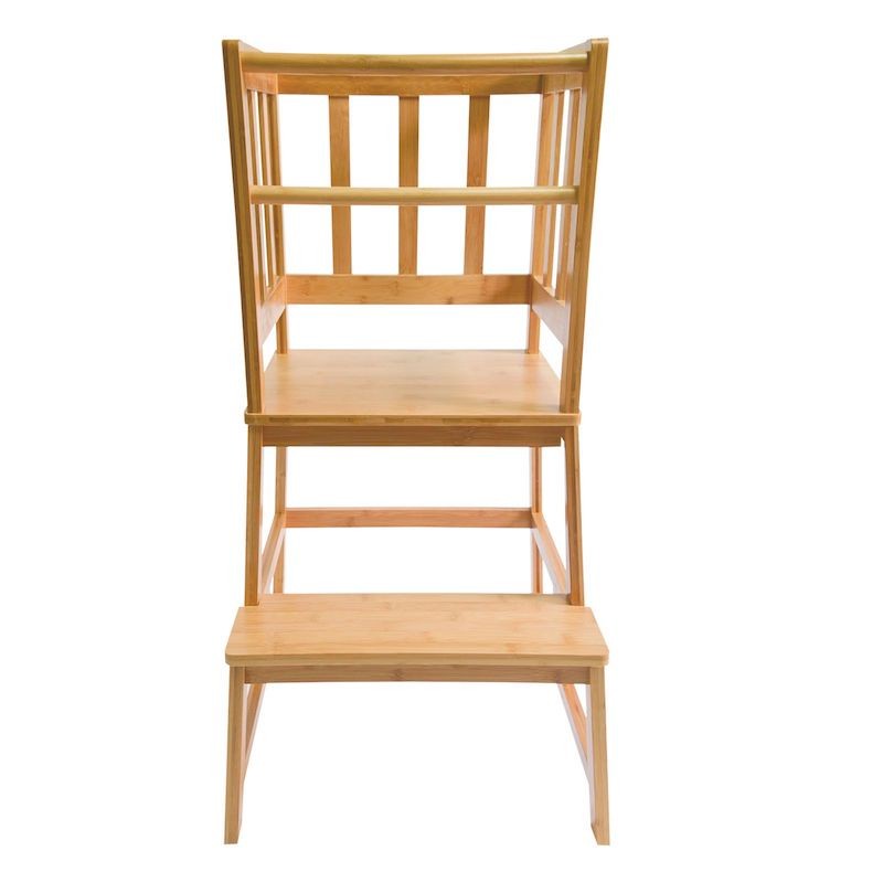 Tour d'observation et d'apprentissage pour enfant en bois clair de 90 X 46 X 46 cm