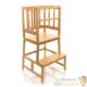 Tour d'observation et d'apprentissage pour enfant en bois clair de 90 X 46 X 46 cm