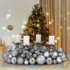 100 Boules de Noël Argentées pour décorer votre sapin