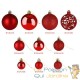 100 Boules de Noël Rouges pour décorer votre sapin