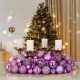 77 Boules & décorations de Noël Roses pour décorer votre sapin de Noël