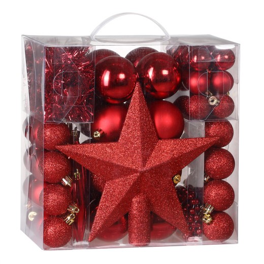 77 Boules & décorations de Noël Rouges pour décorer votre sapin de Noël