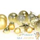 66 Boules & décorations de Noël Dorées pour décorer votre sapin de Noël