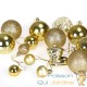 102 Boules & décorations de Noël Dorées pour décorer votre sapin de Noël