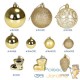 102 Boules & décorations de Noël Dorées pour décorer votre sapin de Noël