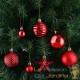 102 Boules & décorations de Noël Rouges pour décorer votre sapin de Noël