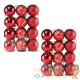 48 Boules de Noël Rouges pour décorer votre sapin de Noël