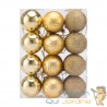24 Boules de Noël Dorées pour décorer votre sapin de Noël