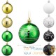 24 Boules de Noël Multicolores pour décorer votre sapin de Noël