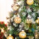 24 Boules de Noël Or Pailleté pour décorer votre sapin de Noël