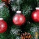 24 Boules de Noël Rouge Pailleté 7 cm pour décorer votre sapin de Noël