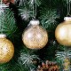 24 Boules de Noël Or Pailleté 8 cm pour décorer votre sapin de Noël