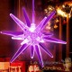 3 Étoiles de Noël Multicolores 9 cm pour décorer votre sapin de Noël