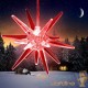 3 Étoiles de Noël Multicolores 9 cm pour décorer votre sapin de Noël
