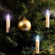 30 Bougies LED Multicolores pour Sapin de Noël : Télécommande incluses piles fournies
