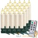 20 Bougies LED Blanc Chaud pour Sapin de Noël : Télécommande incluse