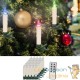 20 Bougies LED Multicolores pour Sapin de Noël : Télécommande incluse