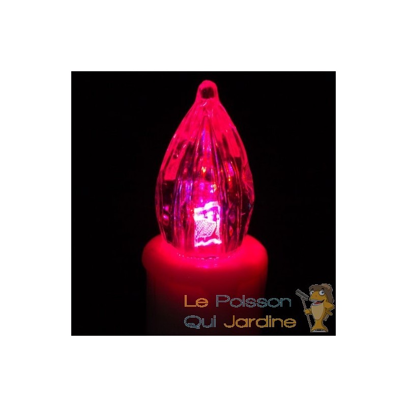 30 Bougies LED Multicolores pour Sapin de Noël : Télécommande et piles  incluses - Le Poisson Qui Jardine