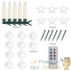 30 Bougies LED Blanc Chaud pour Sapin de Noël : 3 attaches différentes