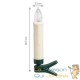 30 Bougies LED multicolores pour Sapin de Noël : 3 attaches différentes