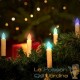 30 Bougies LED multicolores pour Sapin de Noël : 3 attaches différentes