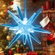 2 Étoiles de Noël Multicolores 9 cm pour décorer votre sapin de Noël