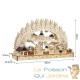 Arche de Noël, avec 8 LED, decor de Noël pour table, appui de fenêtre