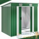 Abri de jardin en métal Vert 196 X 122 cm. Avec fondations incluses