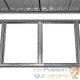 Abri de jardin en métal Gris 257 X 205 cm. Avec fondations incluses