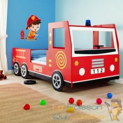 Lit pour enfants camion de pompiers. Super design Livraison offerte !