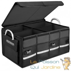 Caisse / sac de Rangement coffre de voiture noir 60x35x30cm