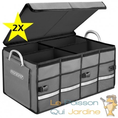 Organisateur de Coffre Sac de Rangement pour Voiture à 9 Poches