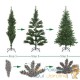 Sapin de Noël Vert réaliste 140 cm avec 470 branches et pied support