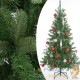 Sapin de Noël Vert réaliste 140 cm avec 470 branches et pied support