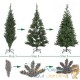 Sapin de Noël Vert décoré 150 cm avec 310 branches et pied support