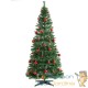 Sapin de Noël Vert décoré 180 cm avec 533 branches et pied support