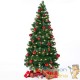 Sapin de Noël Vert décoré 180 cm avec 533 branches et pied support