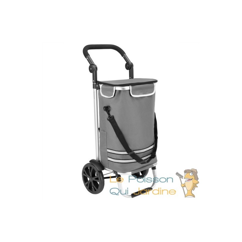 Chariot De Courses Cabas 3en1 - 20 L - Gris