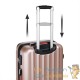 4 Valises Rigides Solides Rose 34 - 59 - 89 litres. + Beautycase pour le voyage