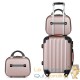 4 Valises Rigides Solides Rose 34 - 59 - 89 litres. + Beautycase pour le voyage