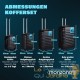 4 Valises Rigides Solides Noir 34 - 55 - 84 - 120 litres. Pour le voyage court et long