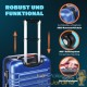 4 Valises Rigides Solides Bleues 34 - 55 - 84 - 120 litres. Pour le voyage court et long