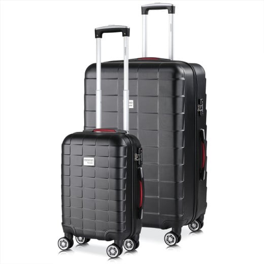 2 Valises Rigides Solides Noires 40 - 105 litres. Qualité et facilté pour le voyage