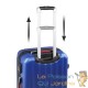 Valise Rigide Solide Bleue 62 litres. Qualité et facilté pour le voyage