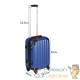 Valise Rigide Solide Bleue 34 litres. Qualité et facilté pour le voyage