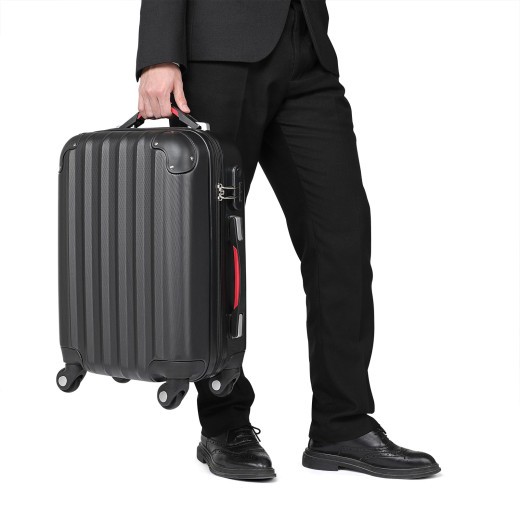 Valise Rigide Solide Noire 34 litres. Qualité et facilté pour le voyage