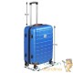 Valise Rigide Solide Bleue 80 litres. Qualité et facilté pour le voyage