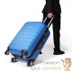 Valise Rigide Solide Bleue 80 litres. Qualité et facilté pour le voyage
