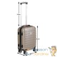 Valise Rigide Solide Champagne 40 litres. Qualité et facilté pour le voyage
