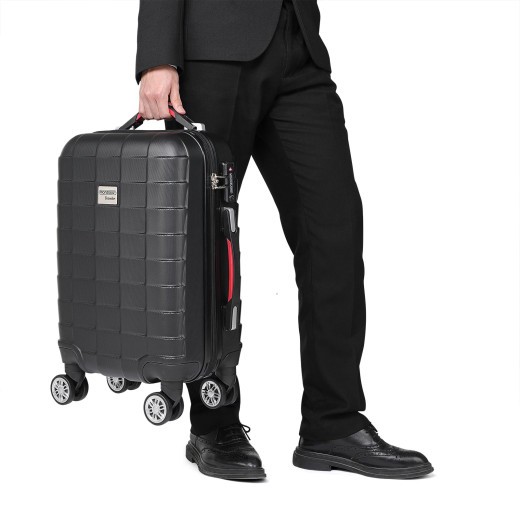 Valise Rigide Solide Noire 40 litres. Qualité et facilté pour le voyage